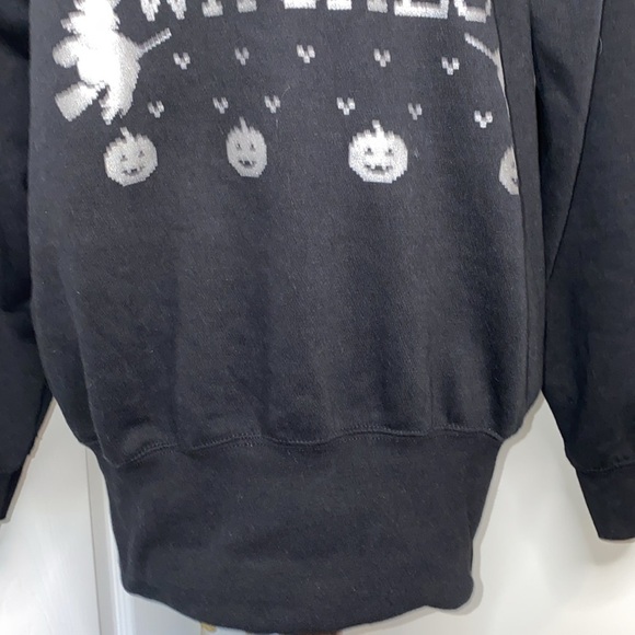 Women's Happy Halloween Witches Sloped Shoulder Sweatshirt Small - Picture 4 of 8